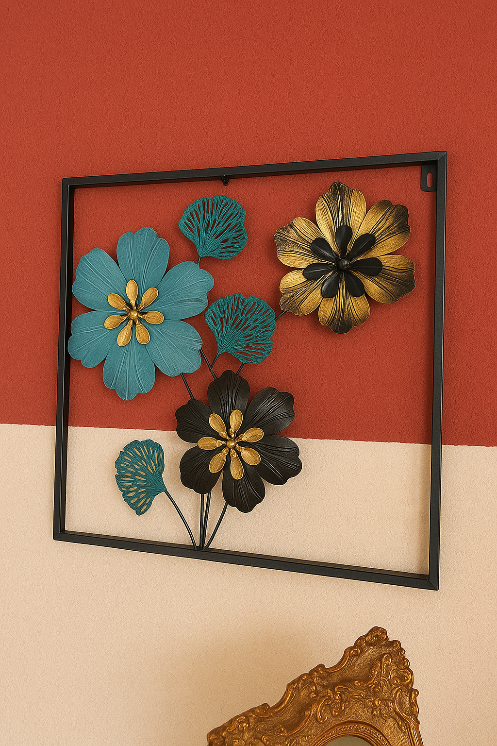 Wall Decor 43 – Modern Metal Wall Art with Deco Paint