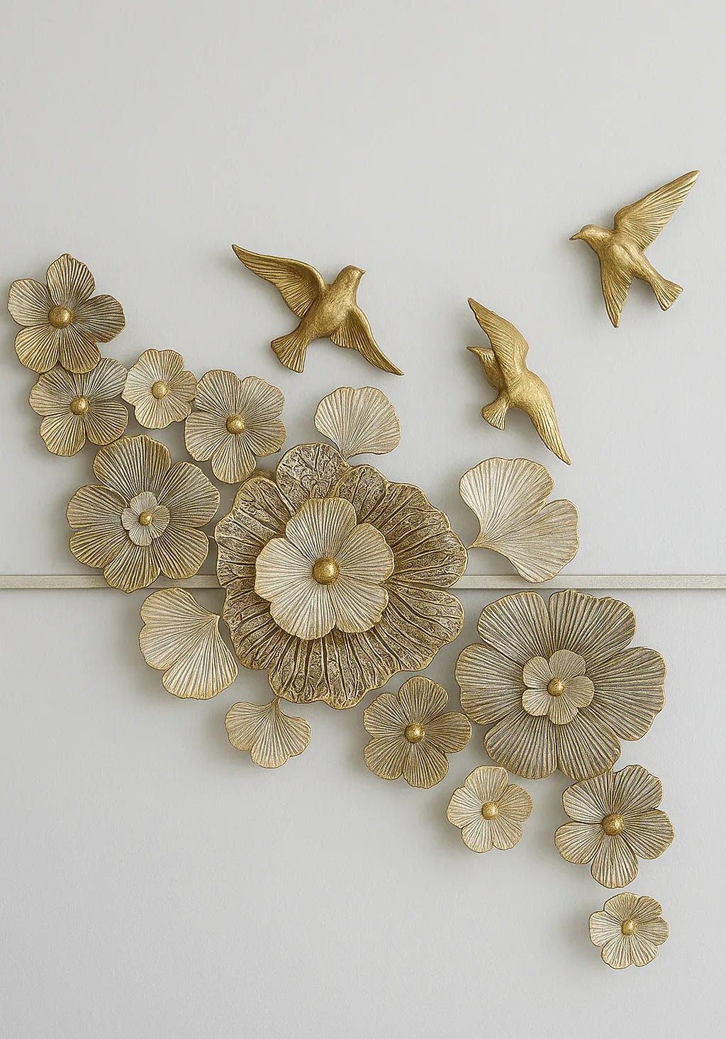 Wall Decor 04 – 33" Metal Gold Wall Art in Pakistan