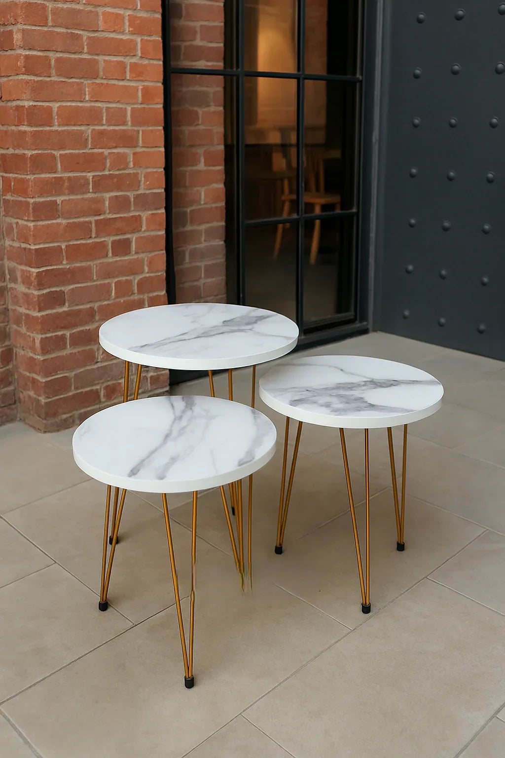 White Glory Nesting Table Set of 3 in Pakistan – Modern
