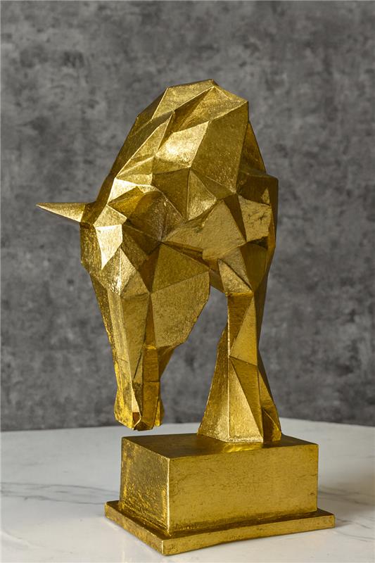 3D Horse Gold Decor Statue | Luxury Home Décor Pakistan
