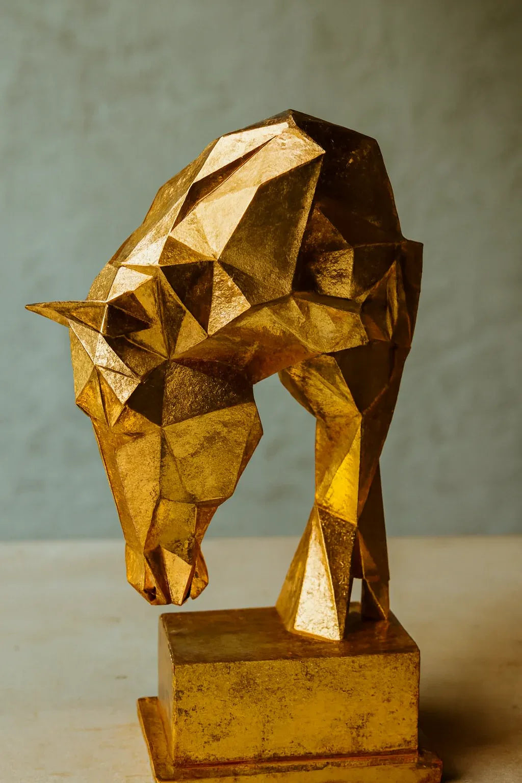 3D Horse Gold Decor Statue | Luxury Home Décor Pakistan