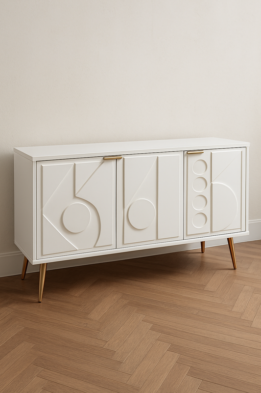 Adora LCD Console in Pakistan – 67" CNC Wood Unit