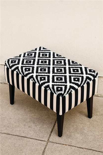Alberto Stool 02 | Premium Fabric Accent Stool