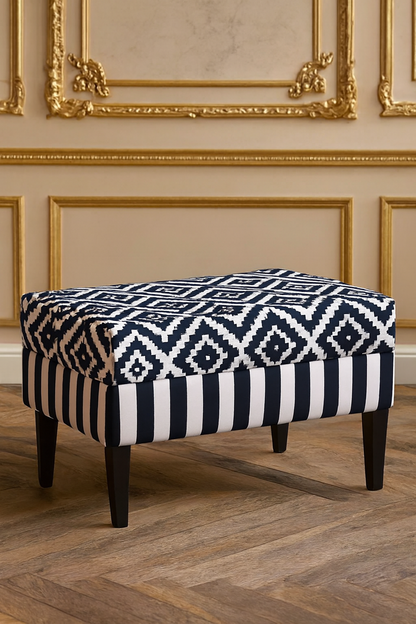 Alberto Stool 02 | Premium Fabric Accent Stool