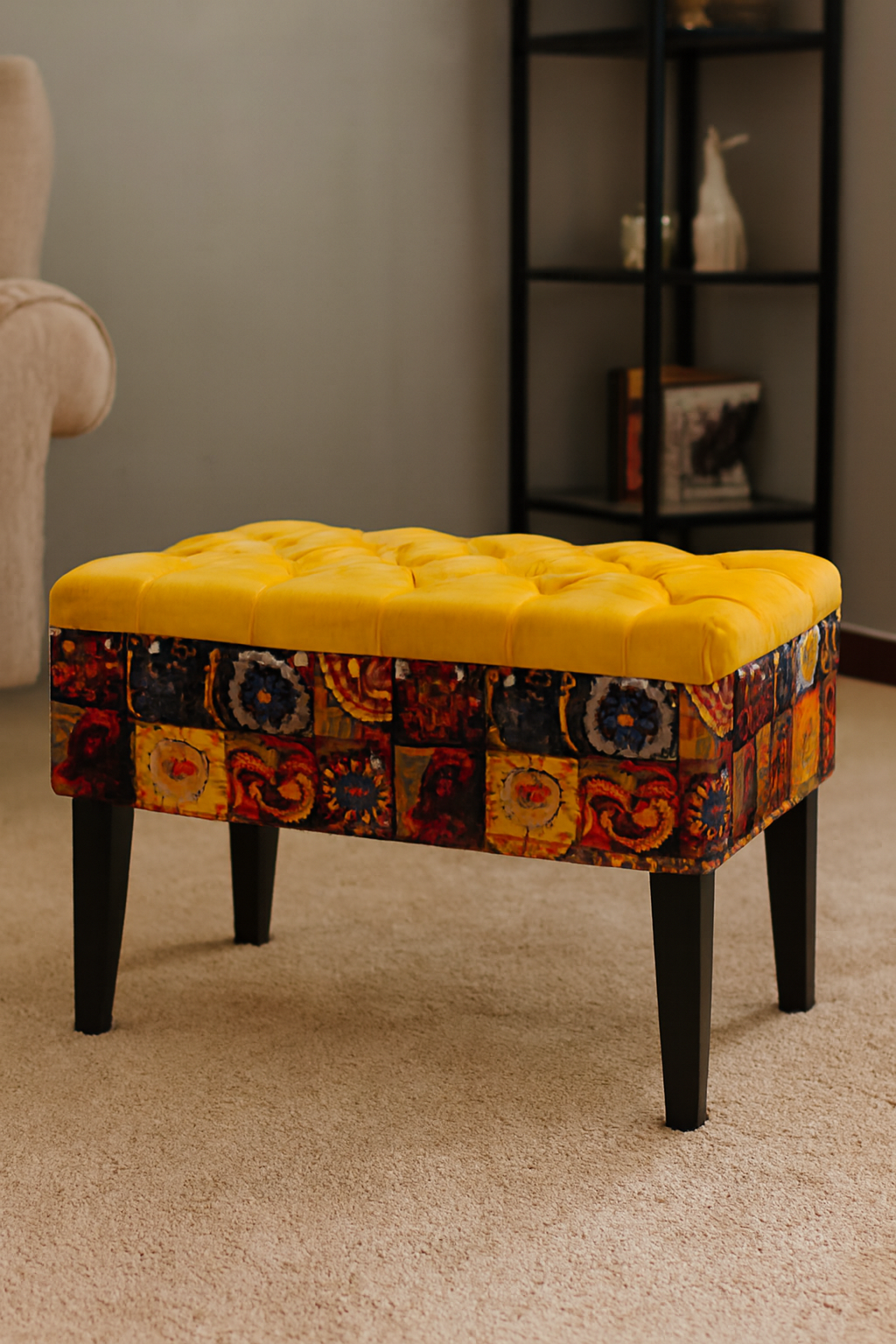 Alberto Stool 04 | Fabric Stool for Living Room