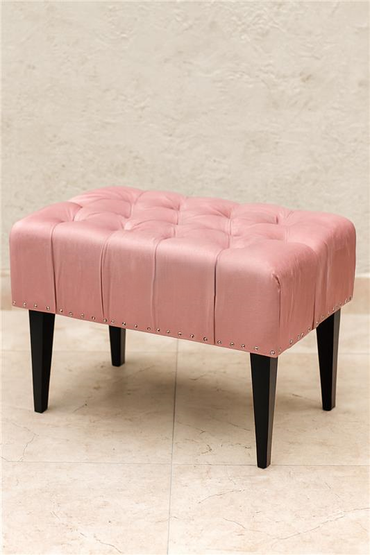 Alberto Stool | Premium Fabric Accent Stool