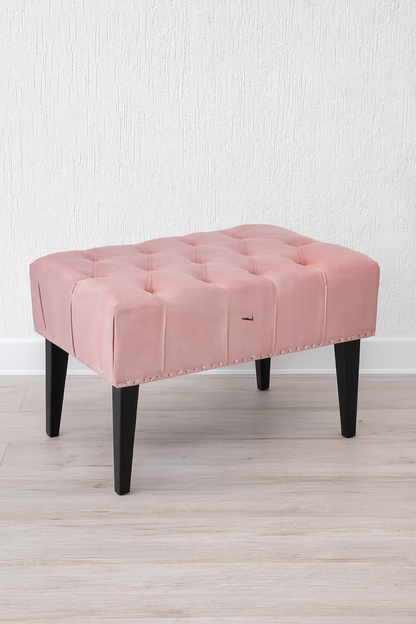 Alberto Stool | Premium Fabric Accent Stool