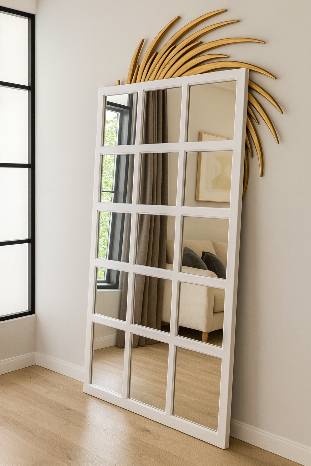 Alexi Mirror in Pakistan – Wooden Carved Luxury Wall Mirror