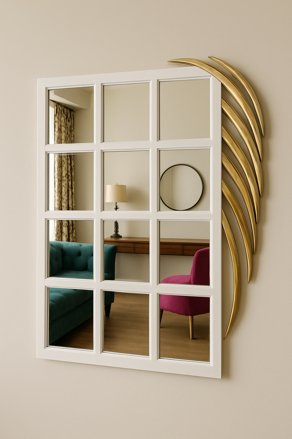 Alexi Mirror in Pakistan – Wooden Carved Luxury Wall Mirror