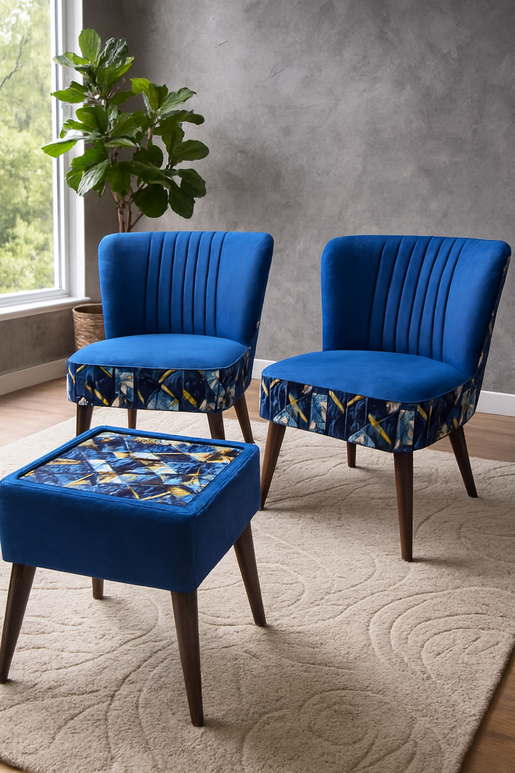 Allure Chair 008 with Table | Modern Accent Chair Pakistan