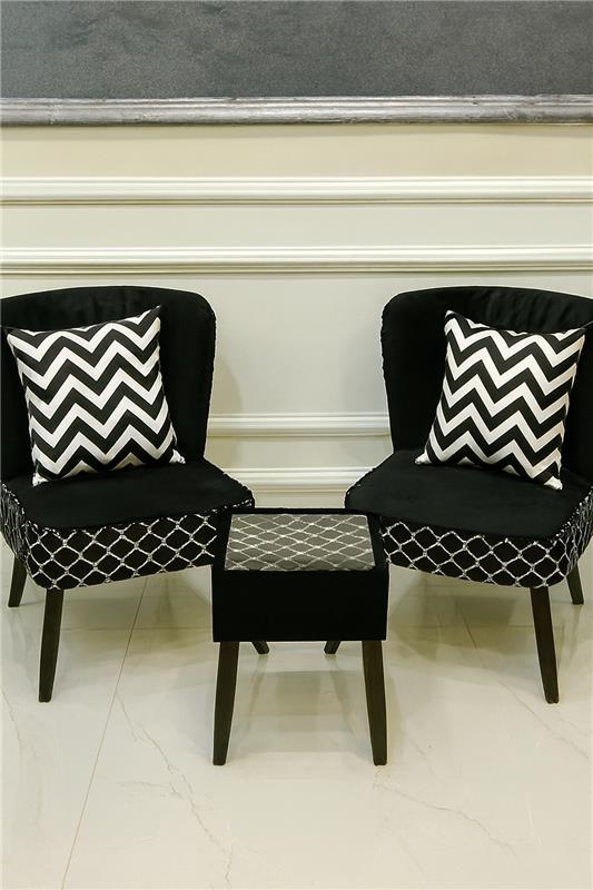 Allure Chair 009 with Table | Luxury Accent Chair Pakistan
