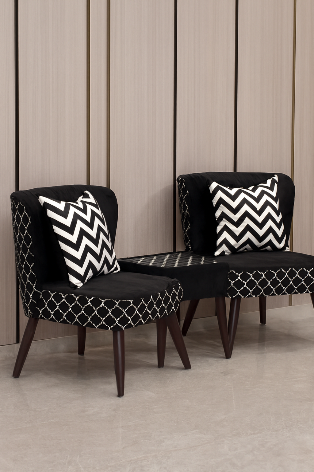 Allure Chair 009 with Table | Luxury Accent Chair Pakistan