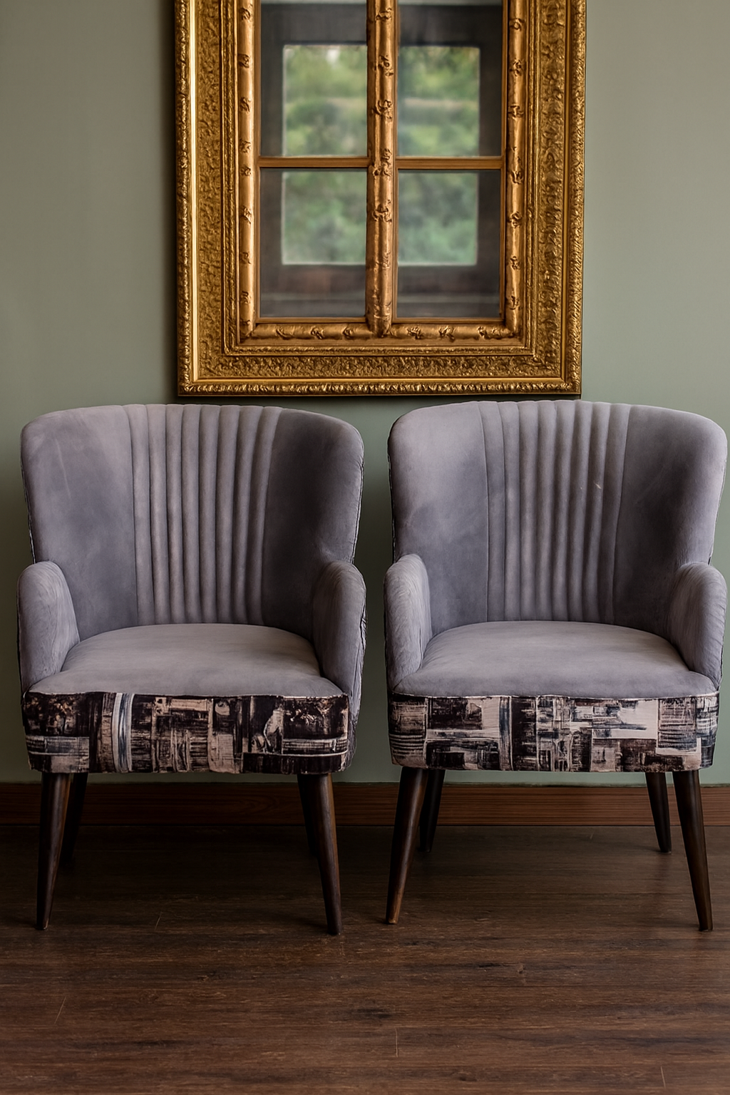 Allure Chair 015 with Table | Modern Wooden Chair Set