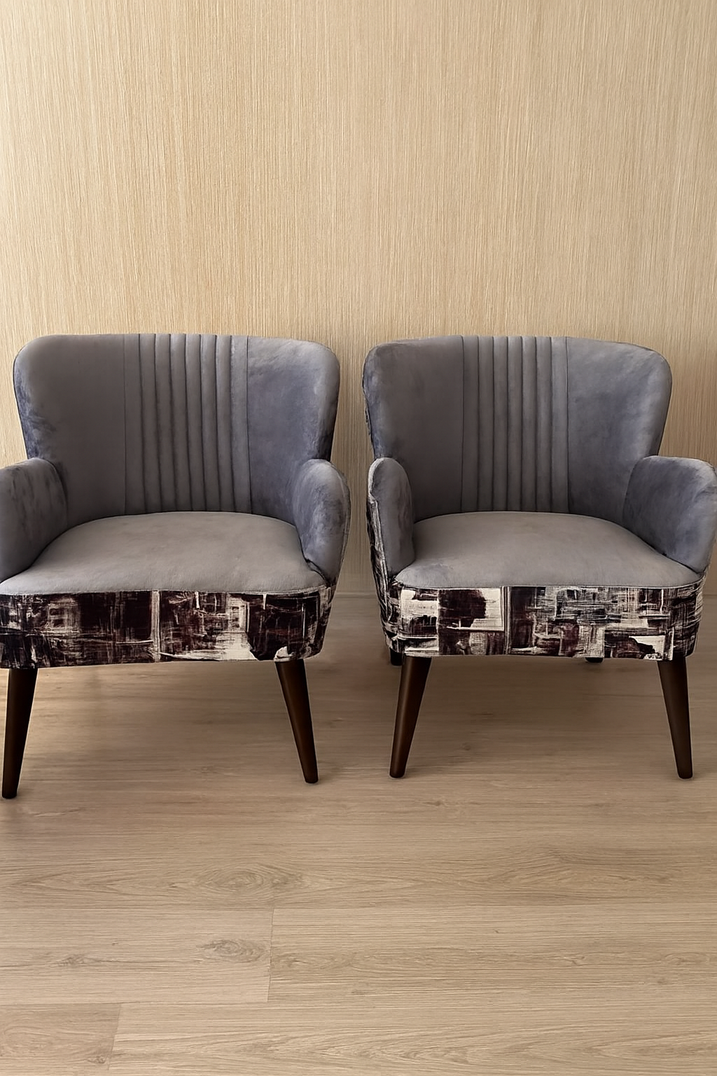 Allure Chair 015 with Table | Modern Wooden Chair Set