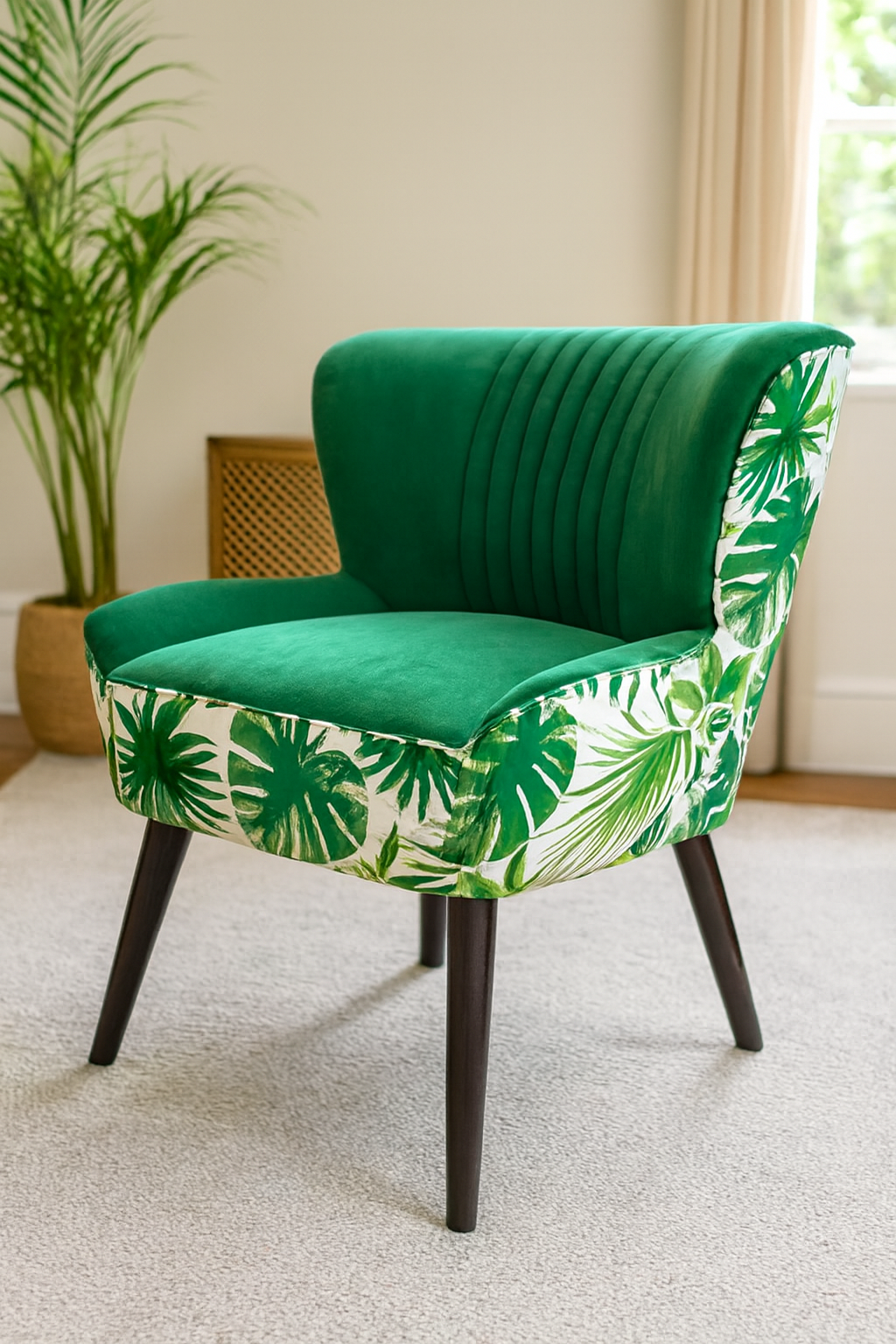 Allure Chair 020 with Table | Solid Wood Lounge Chair