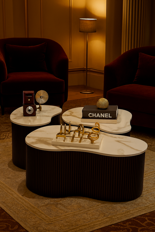 Ameoba Coffee Table – MDF Deco with UV Sheet Top