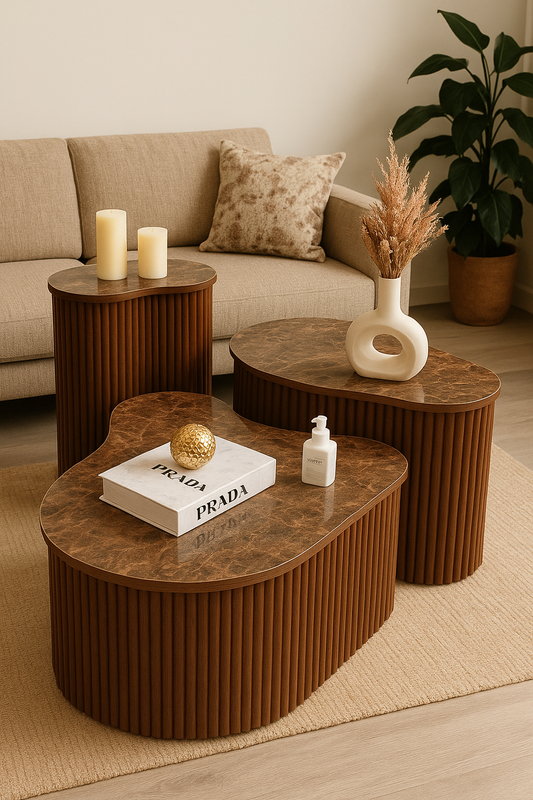 Ameoba Coffee Table 02 – MDF CNC UV Sheet Center Table