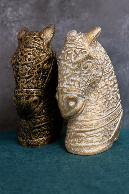 Ancient Horse Gold Decor Statue | Luxury Décor Pakistan