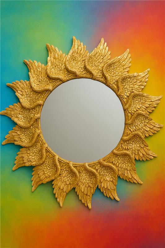 Angelic Wing Mirror in Pakistan – Resin Decorative Wall Mirror