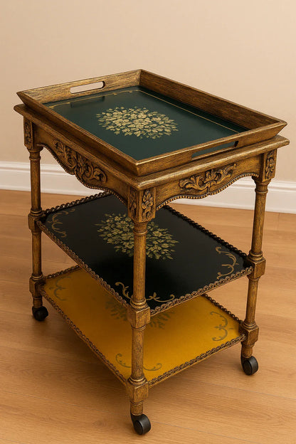 Anna Detachable Wooden Trolley – Premium Pakistan
