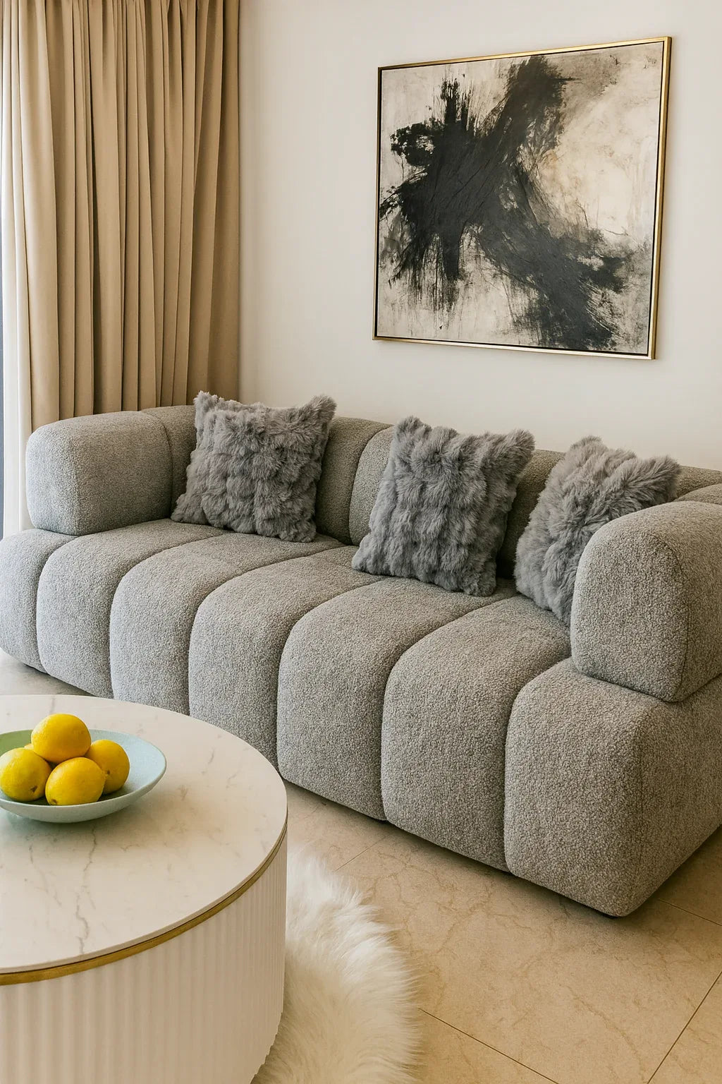 Asher Sofa in Pakistan – 3 Seater Solid Wood Sofa