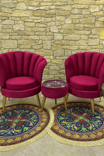 Azzure Chair 001 with Table | Luxury Accent Chair Set