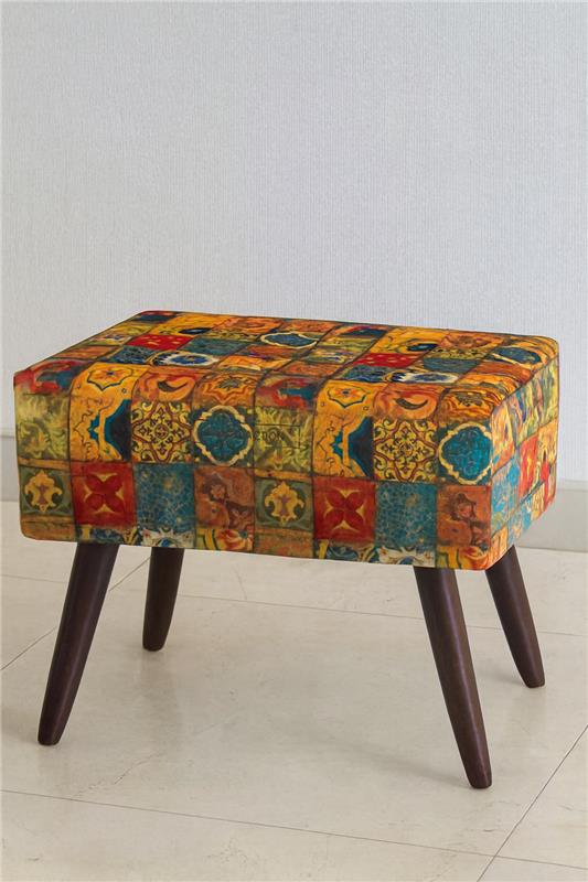 BJ Stool 16 | Premium Fabric Accent Stool