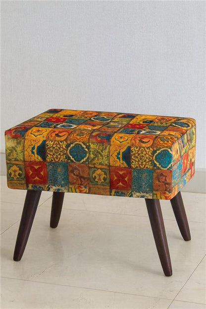 BJ Stool 16 | Premium Fabric Accent Stool