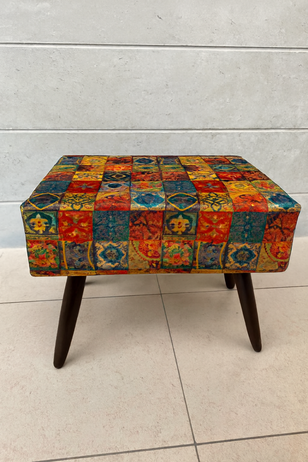 BJ Stool 16 | Premium Fabric Accent Stool