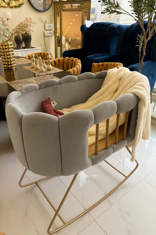 Baby Bassinet 04 – Wooden & Metal Baby Crib in Pakistan