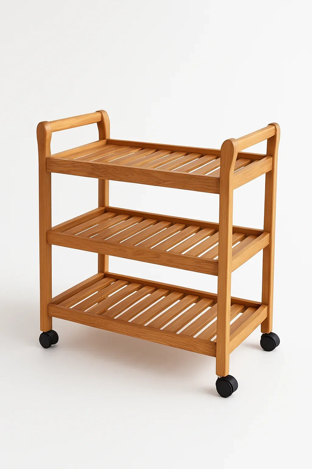 Beach Wood Trolley – Premium Imported Wood Trolley Pakistan