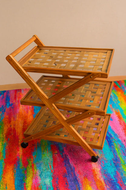 Beach Wood Trolley 02 in Pakistan – Imported Wood Design