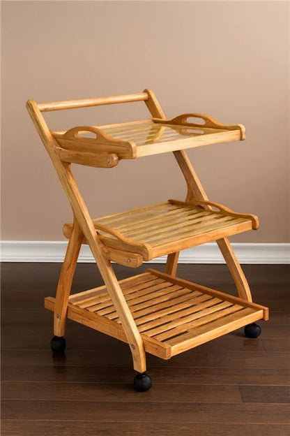 Beach Wood Trolley 03 in Pakistan – Imported Wood Design