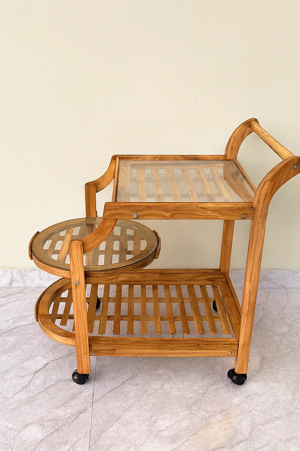 Beach Wood Trolley 04 in Pakistan – Imported Wood Design