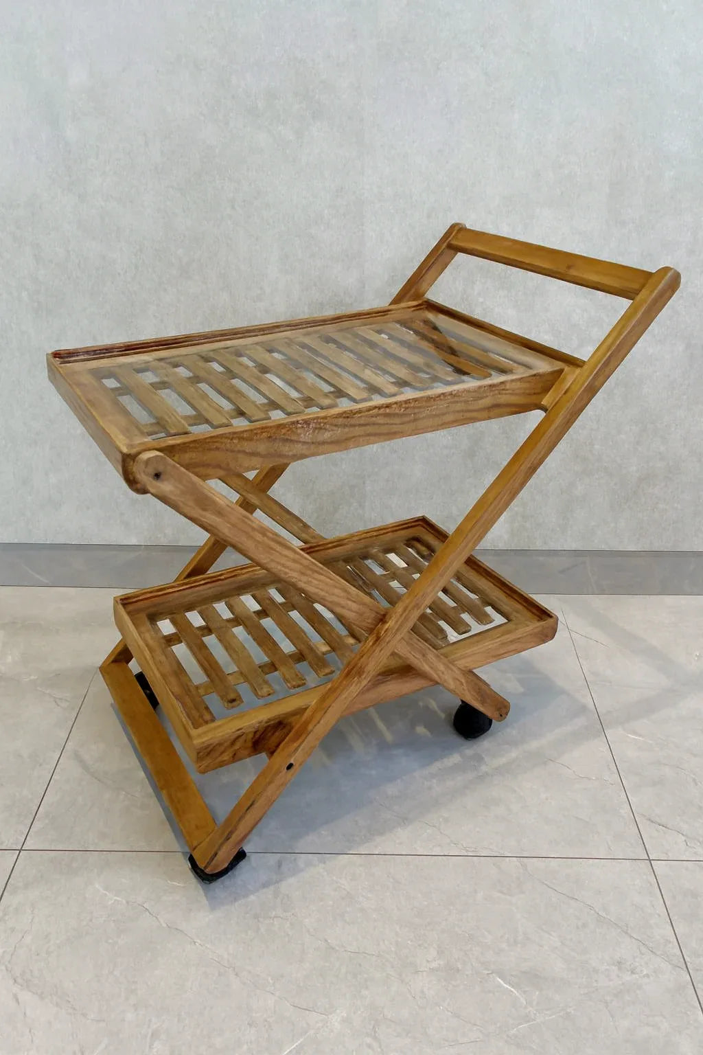 Beach Wood Trolley 05 in Pakistan – Imported Wood Design