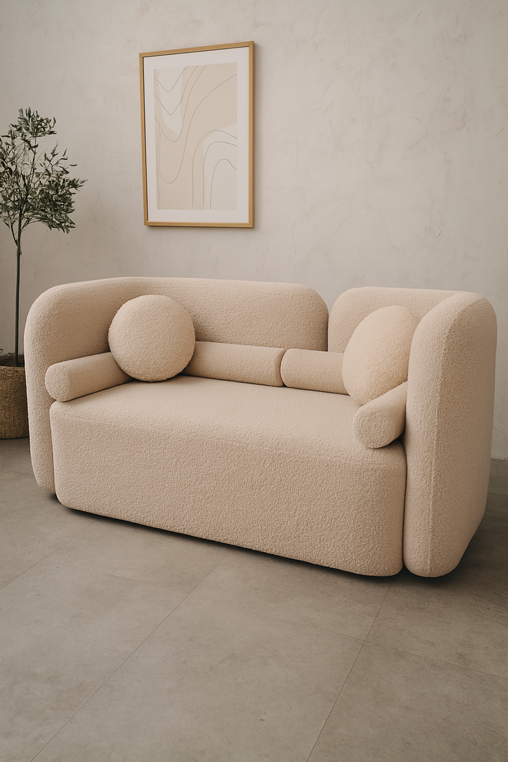 Beige Luxe Sofa in Pakistan – 2 & 3 Seater Comfort