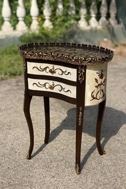 Bell Victorian Table Off White in Pakistan – Hand Painted