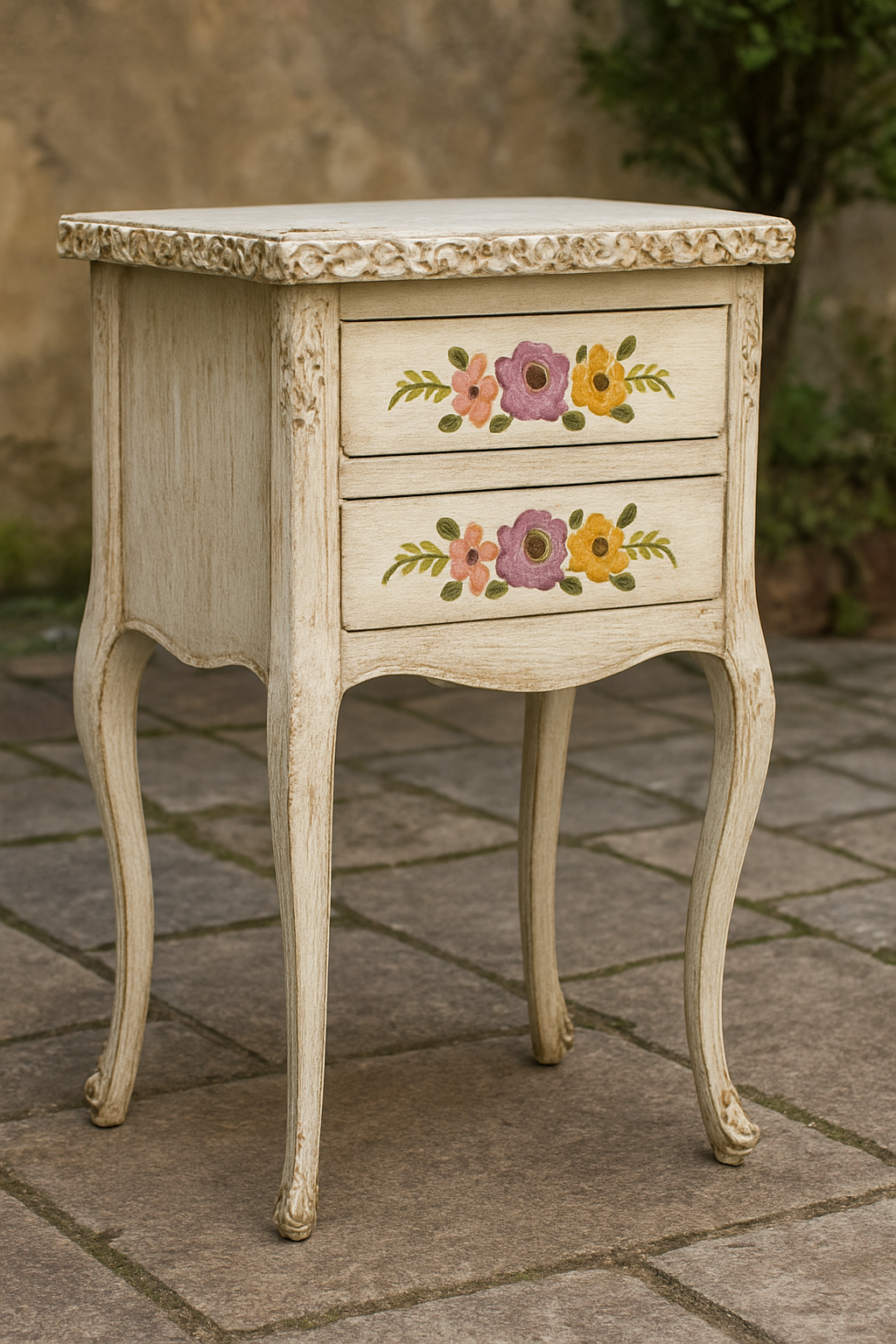 Bell Victorian Table White – Hand-Painted Chalk Finish Console