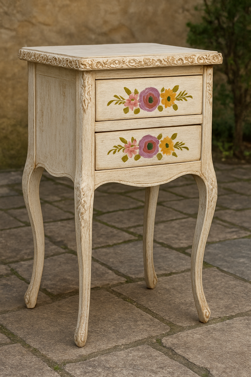 Bell Victorian Table White – Hand-Painted Chalk Finish Console