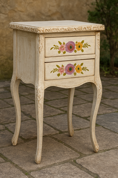 Bell Victorian Table White – Hand-Painted Chalk Finish Console