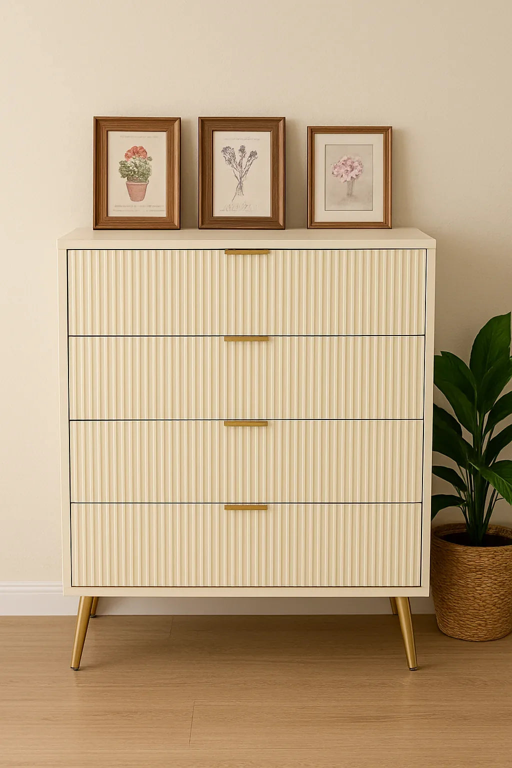 Beth Dresser – Premium MDF + Solid Wood Dresser