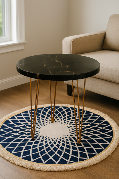 Black Gold Nesting Single Table in Pakistan – UV Top