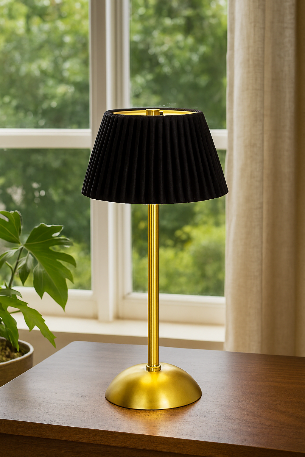 Black LED Rechargeable Lamp 03 – Touch LED Table Lamp