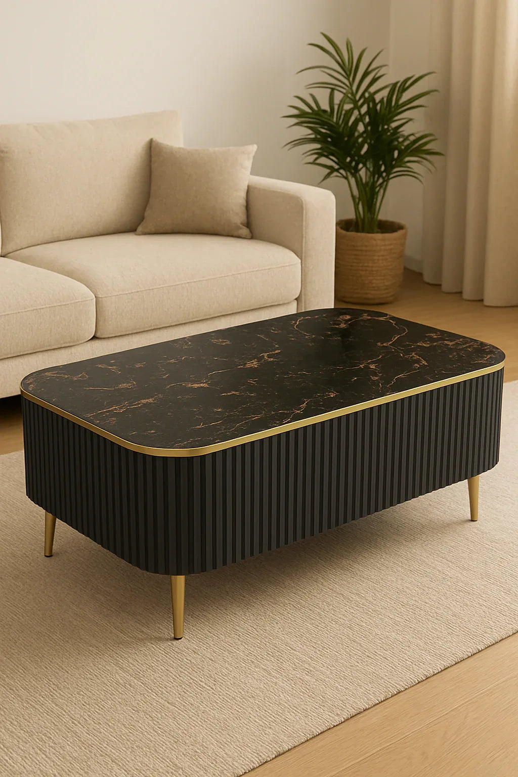 Black Mamba Coffee Table – MDF & UV Top Design
