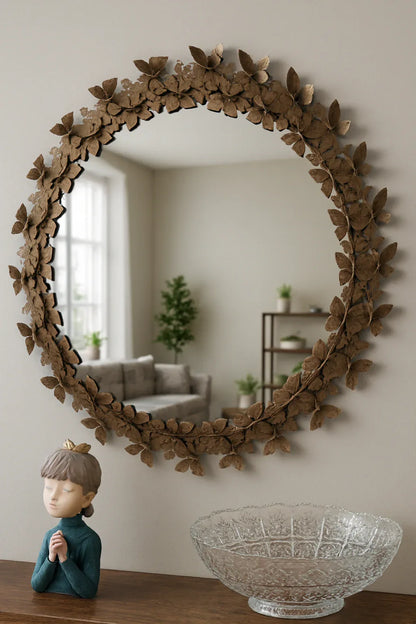 Black Antique Butterfly Mirror in Pakistan – Decorative Art