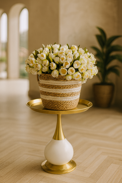 Brasswood Table 02 – Imported Brass Accent Table