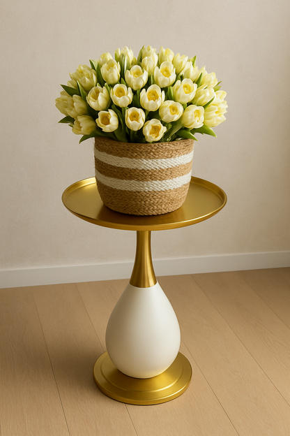 Brasswood Table 02 – Imported Brass Accent Table