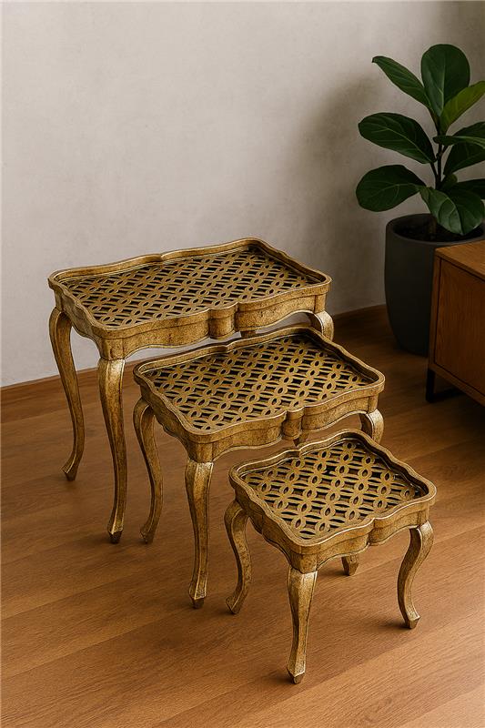 Brood Nesting Tables Set of 3 in Pakistan – Handprinted