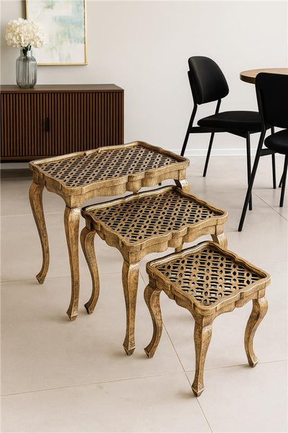 Brood Nesting Tables Set of 3 in Pakistan – Handprinted
