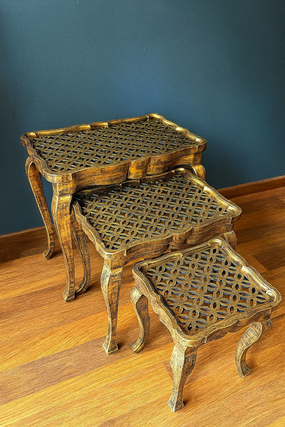 Brood Nesting Tables Set of 3 in Pakistan – Handprinted